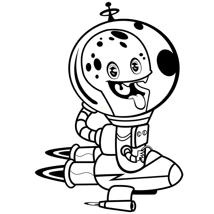 Coloring page: UFO (Characters) #103161 - Free Printable Coloring Pages