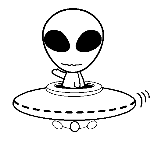 Coloring page: UFO (Characters) #103168 - Free Printable Coloring Pages