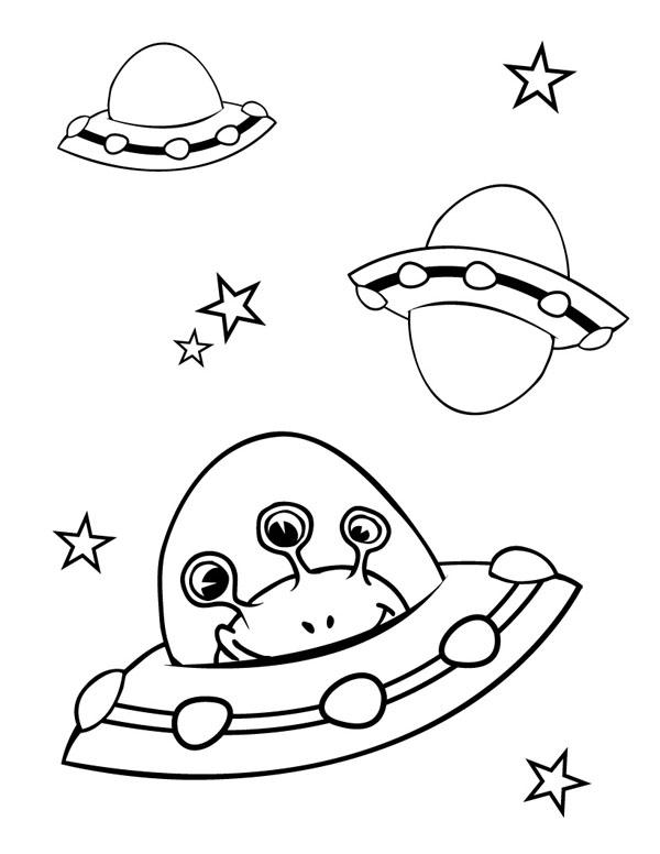 Coloring page: UFO (Characters) #103246 - Free Printable Coloring Pages