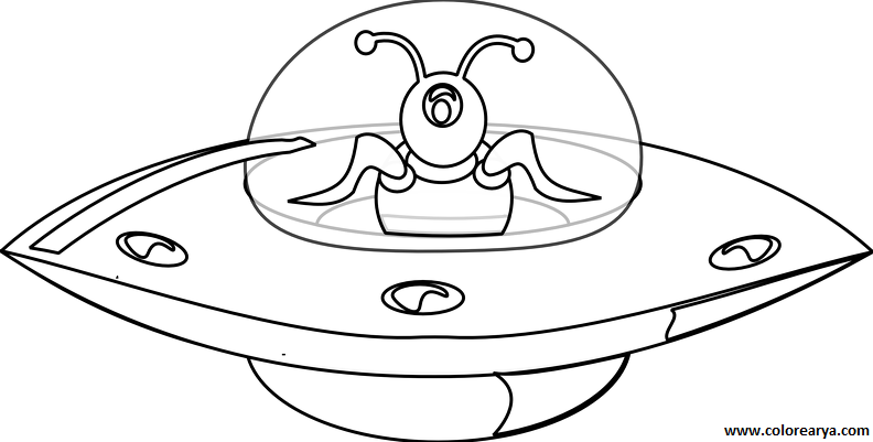 Coloring page: UFO (Characters) #103474 - Free Printable Coloring Pages