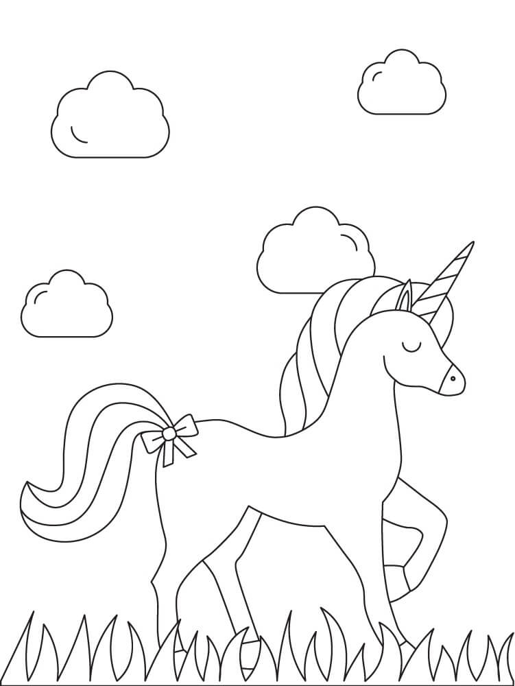 Free printable Unicorn coloring page #171253 from Characters collection