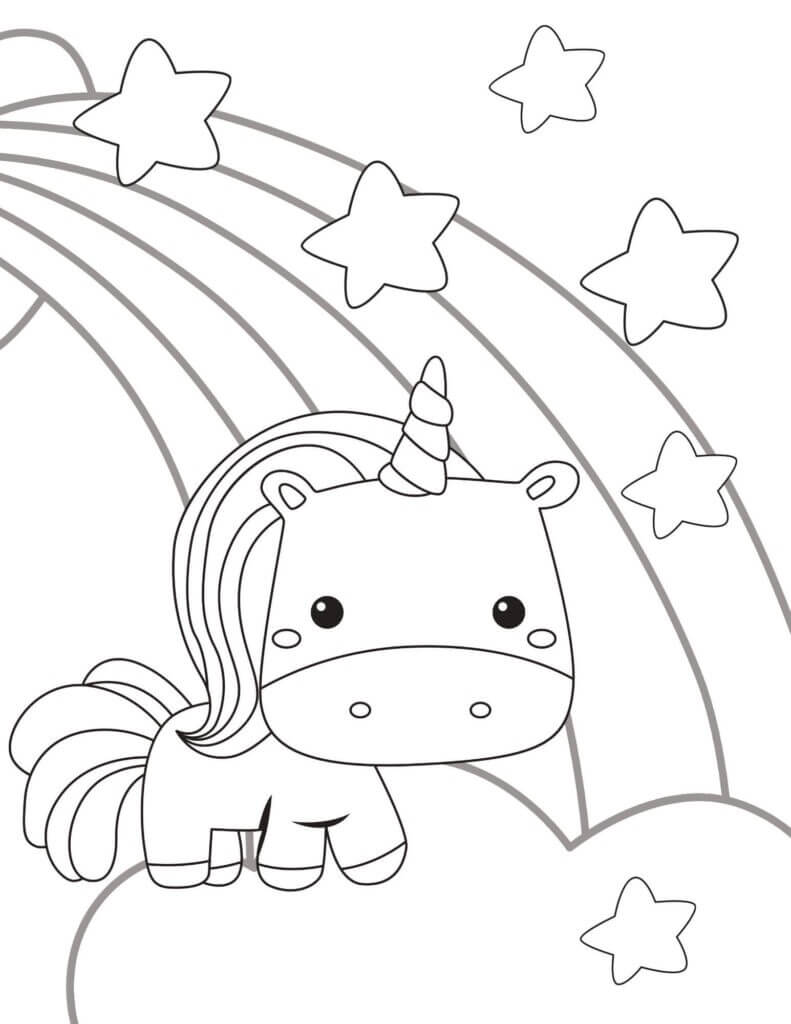 Free printable Unicorn coloring page #171267 from Characters collection