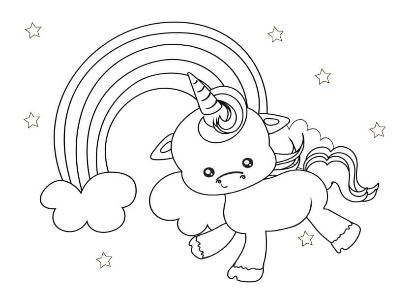 Free printable Unicorn coloring page #171280 from Characters collection