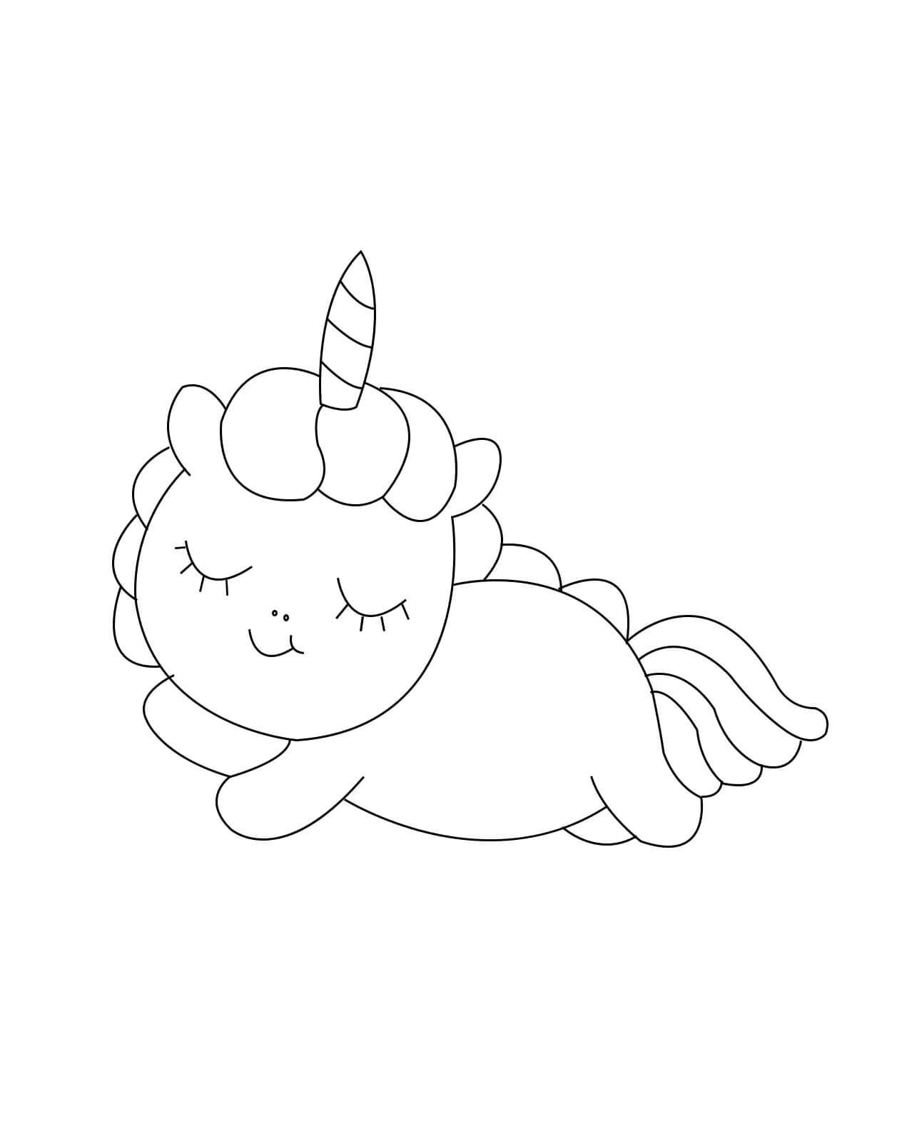 Free printable Unicorn coloring page #171310 from Characters collection