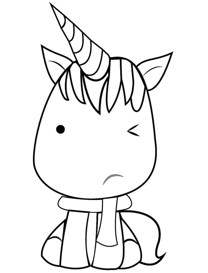 Free printable Unicorn coloring page #171346 from Characters collection