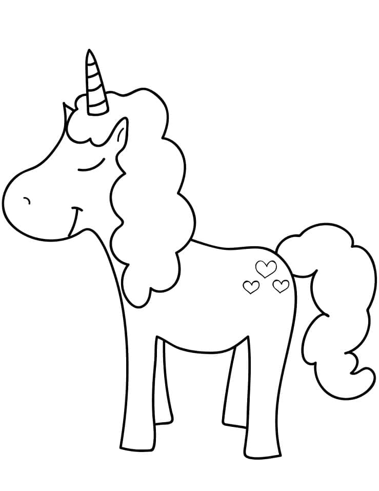 Free printable Unicorn coloring page #171348 from Characters collection