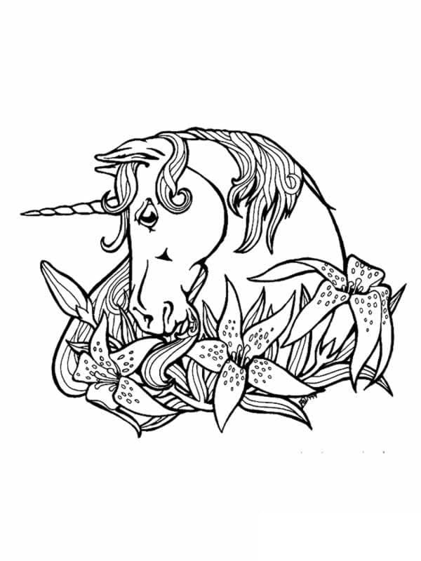 Free printable Unicorn coloring page #171366 from Characters collection