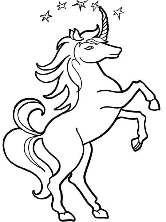 Free printable Unicorn coloring page #171380 from Characters collection