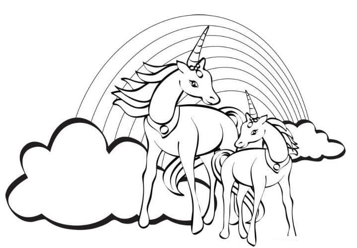 Free printable Unicorn coloring page #171382 from Characters collection Free printable Unicorn coloring page #171382 from Characters collection