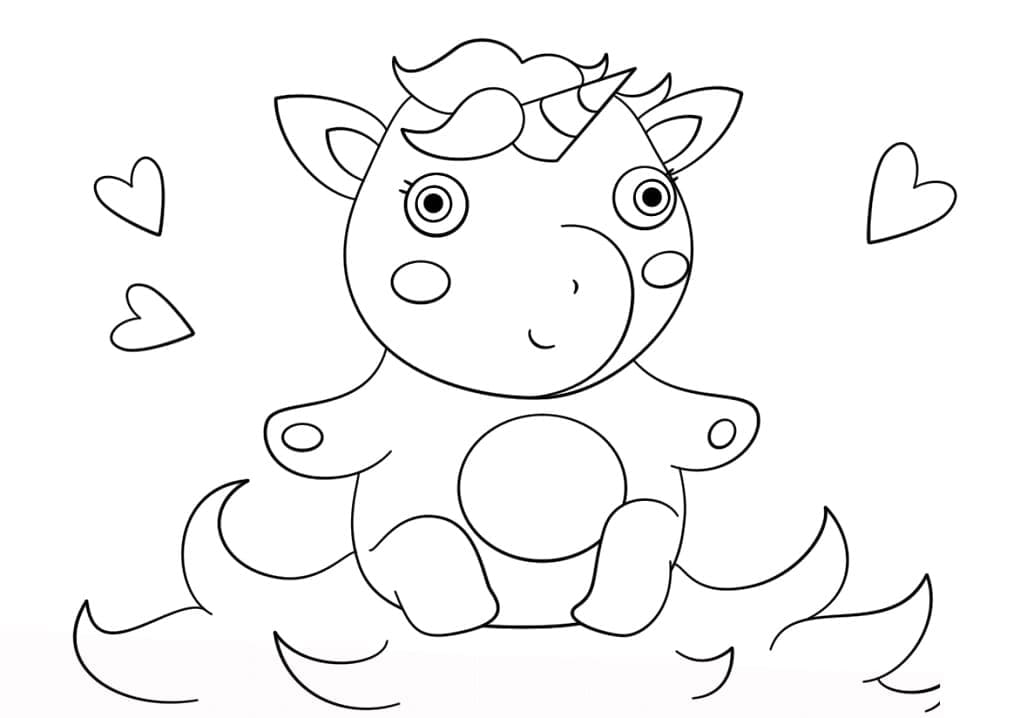 Free printable Unicorn coloring page #171386 from Characters collection Free printable Unicorn coloring page #171386 from Characters collection