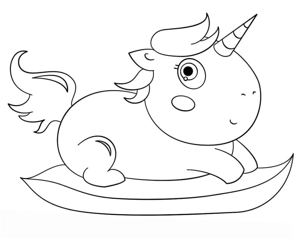 Free printable Unicorn coloring page #171388 from Characters collection