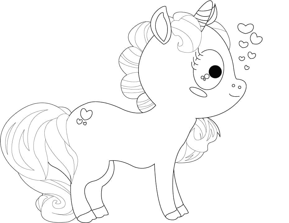 Free printable Unicorn coloring page #171389 from Characters collection Free printable Unicorn coloring page #171389 from Characters collection