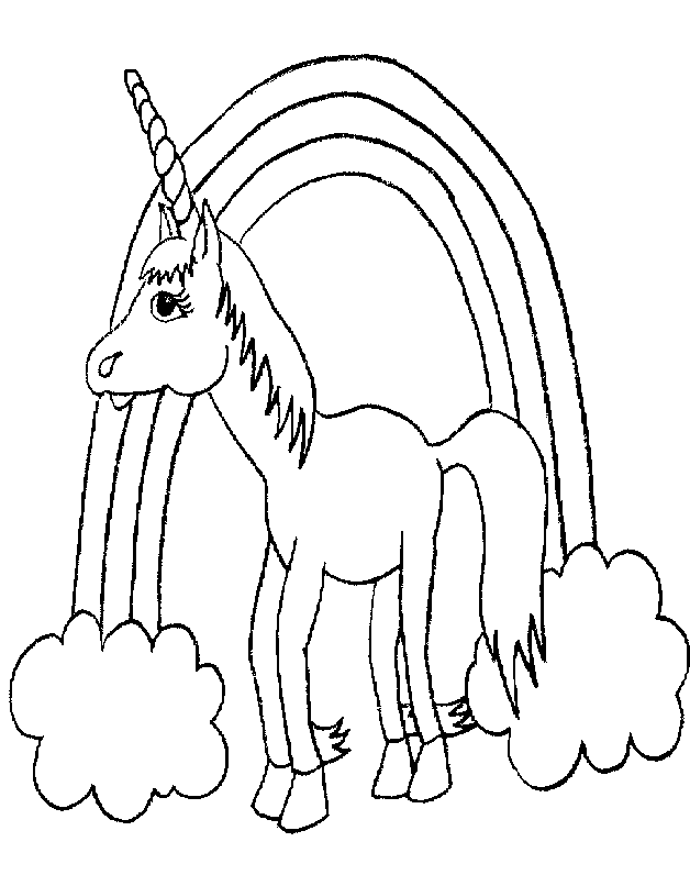 Coloring page: Unicorn (Characters) #19429 - Free Printable Coloring Pages