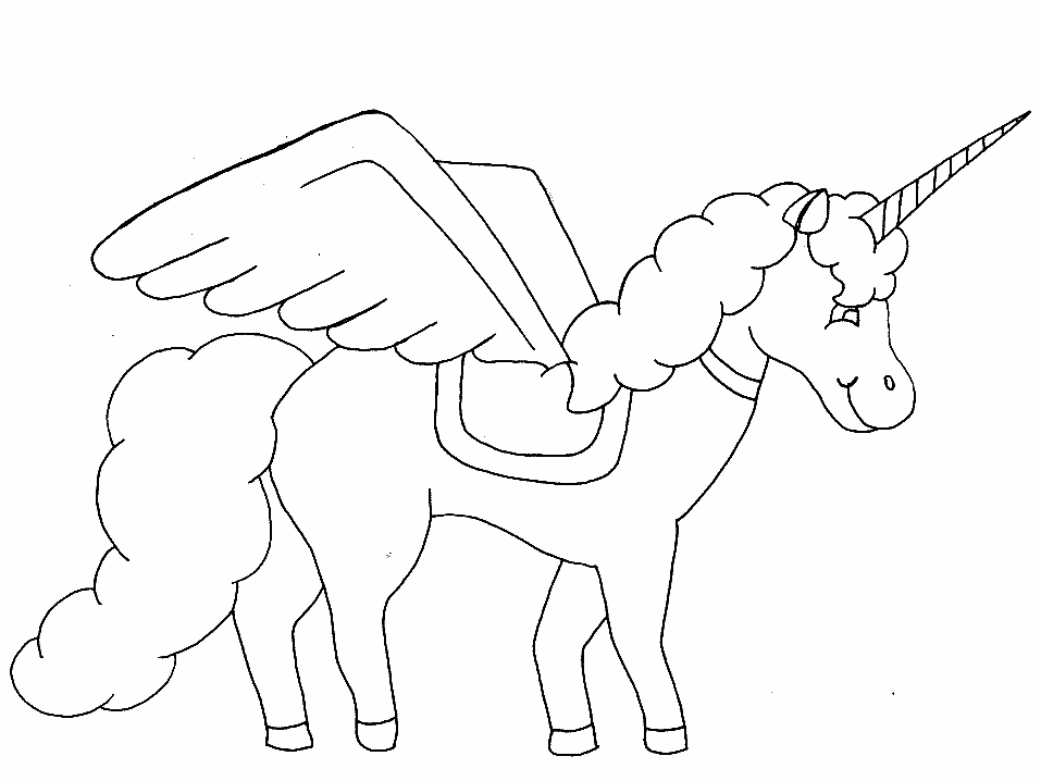 Drawings Unicorn (Characters) – Printable coloring pages