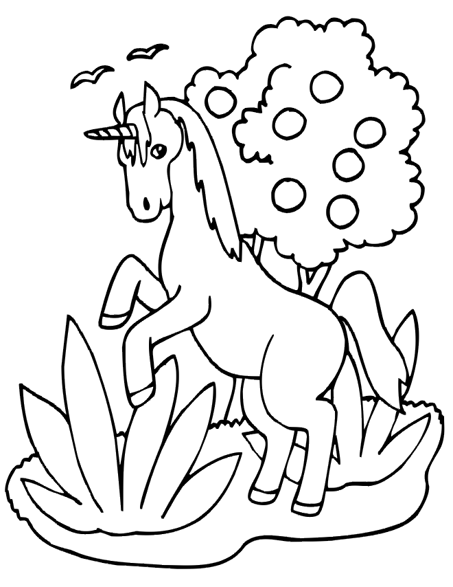 Coloring page: Unicorn (Characters) #19435 - Free Printable Coloring Pages
