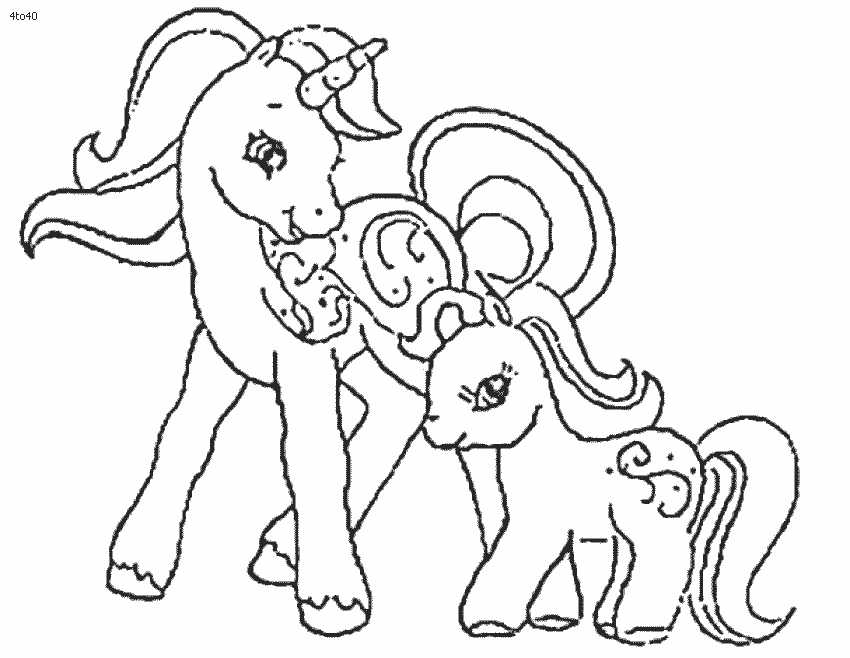 Coloring page: Unicorn (Characters) #19442 - Free Printable Coloring Pages