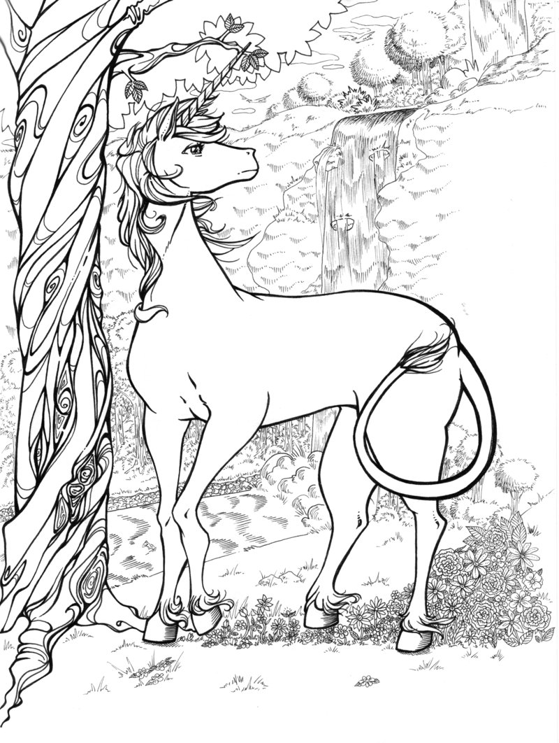 Coloring page: Unicorn (Characters) #19443 - Free Printable Coloring Pages