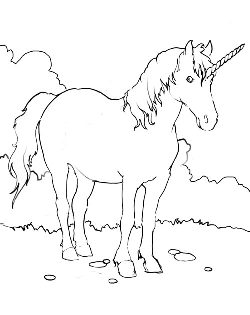 Coloring page: Unicorn (Characters) #19470 - Free Printable Coloring Pages