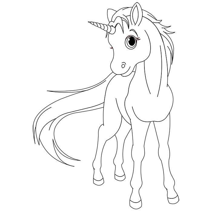 Coloring page: Unicorn (Characters) #19482 - Free Printable Coloring Pages