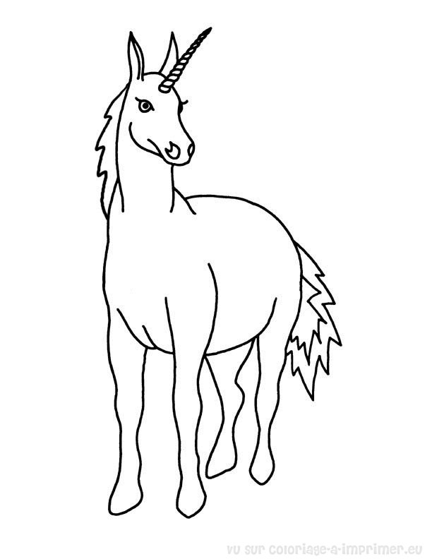 Coloring page: Unicorn (Characters) #19492 - Free Printable Coloring Pages