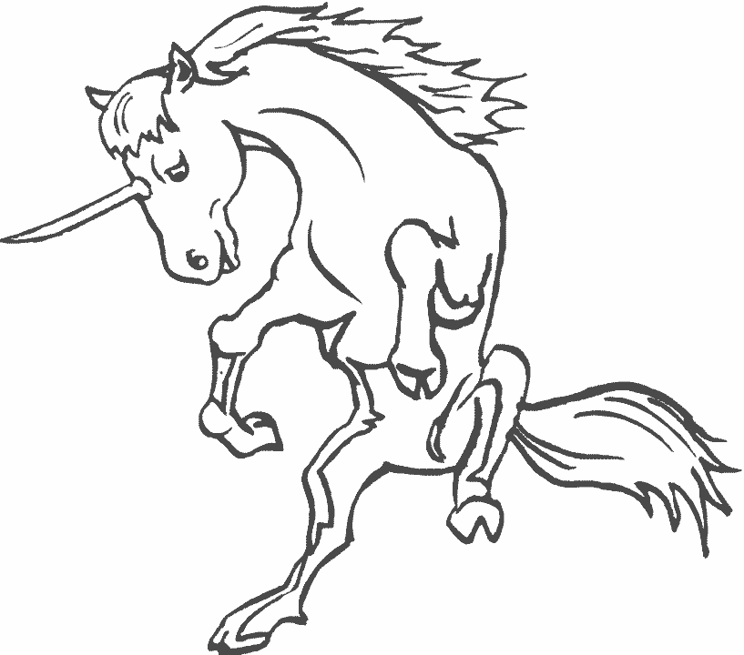 Coloring page: Unicorn (Characters) #19513 - Free Printable Coloring Pages