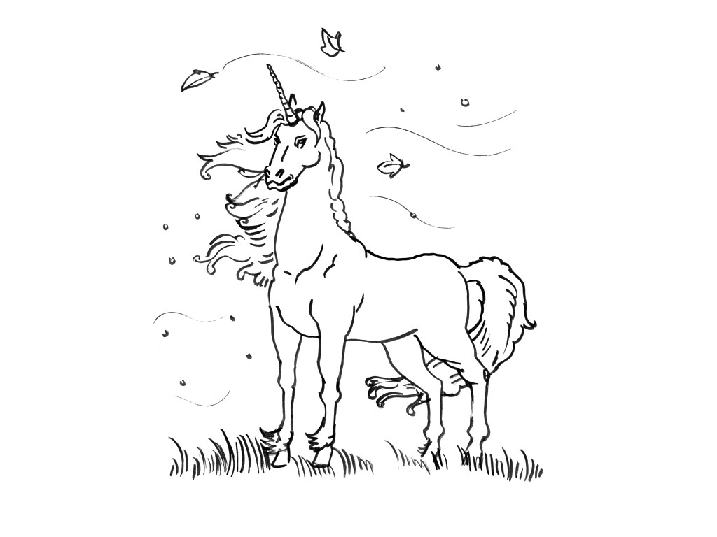 Coloring page: Unicorn (Characters) #19521 - Free Printable Coloring Pages