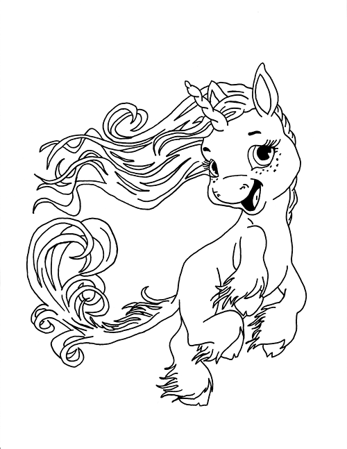 Coloring page: Unicorn (Characters) #19540 - Free Printable Coloring Pages
