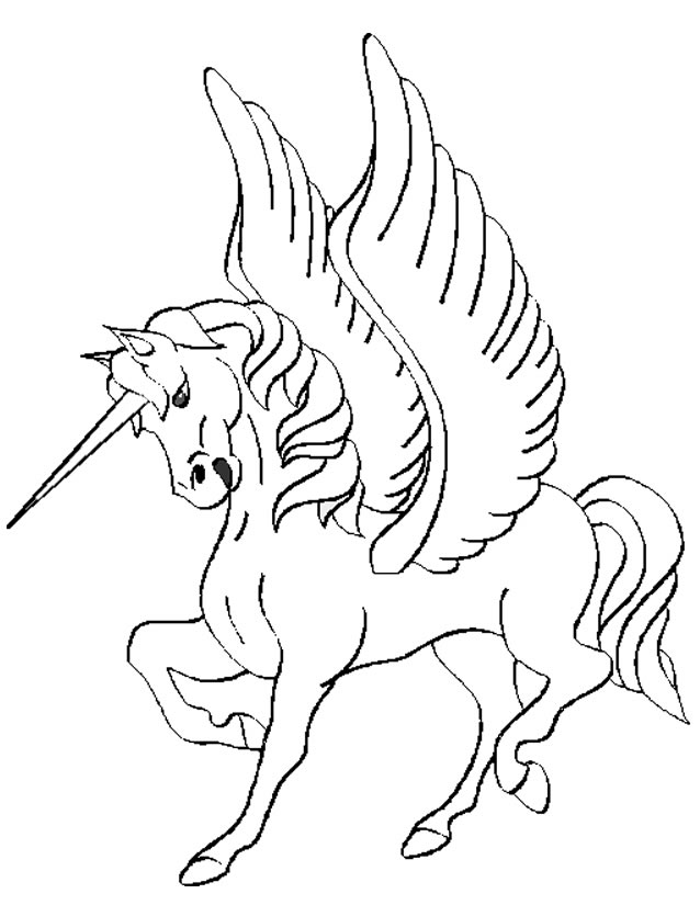Coloring page: Unicorn (Characters) #19545 - Free Printable Coloring Pages