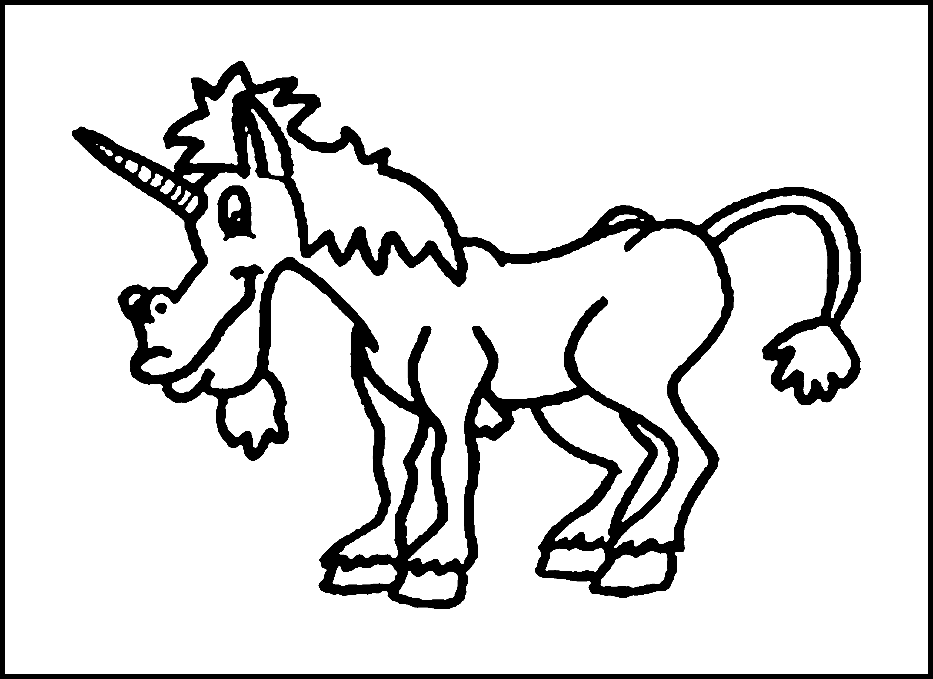 Coloring page: Unicorn (Characters) #19548 - Free Printable Coloring Pages