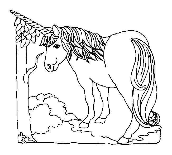 Coloring page: Unicorn (Characters) #19568 - Free Printable Coloring Pages