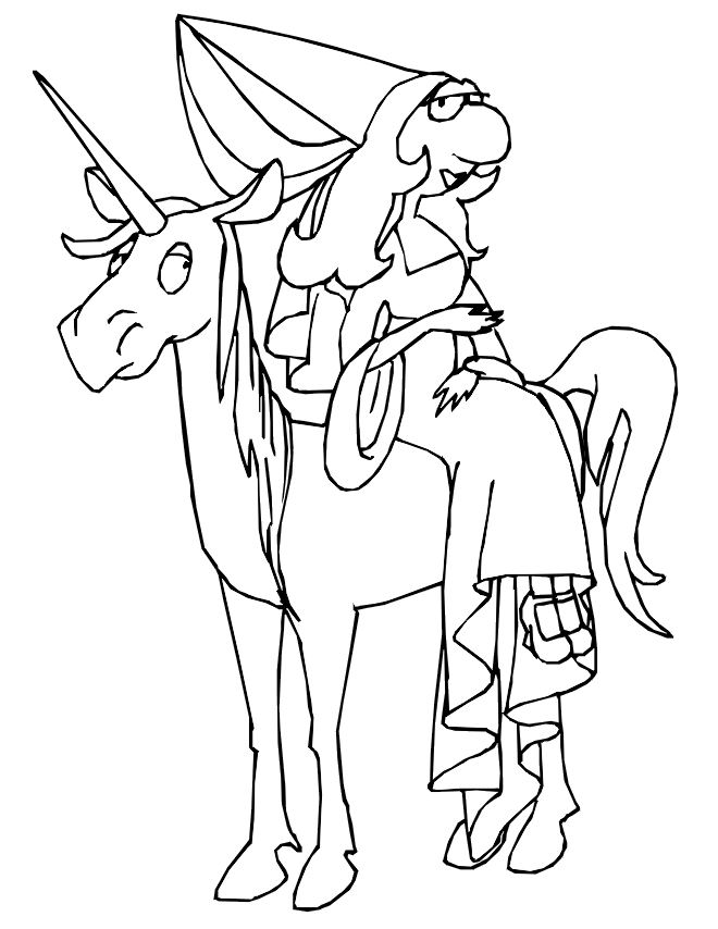 Coloring page: Unicorn (Characters) #19572 - Free Printable Coloring Pages