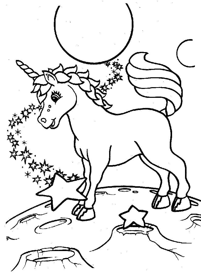Coloring page: Unicorn (Characters) #19583 - Free Printable Coloring Pages