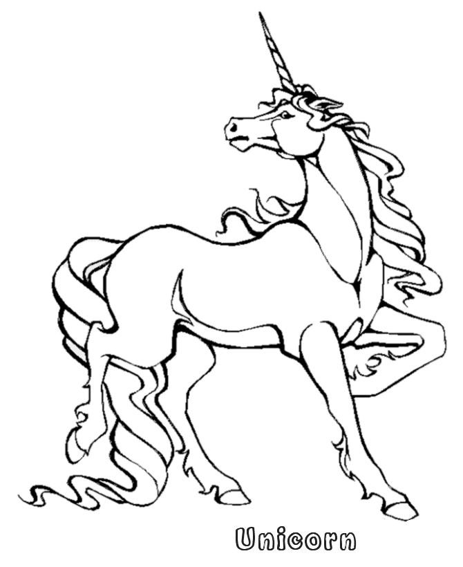 Coloring page: Unicorn (Characters) #19595 - Free Printable Coloring Pages