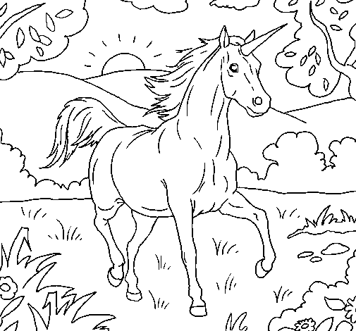 Coloring page: Unicorn (Characters) #19604 - Free Printable Coloring Pages