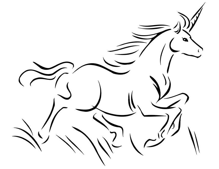 Coloring page: Unicorn (Characters) #19612 - Free Printable Coloring Pages