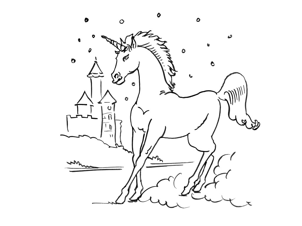 Coloring page: Unicorn (Characters) #19619 - Free Printable Coloring Pages