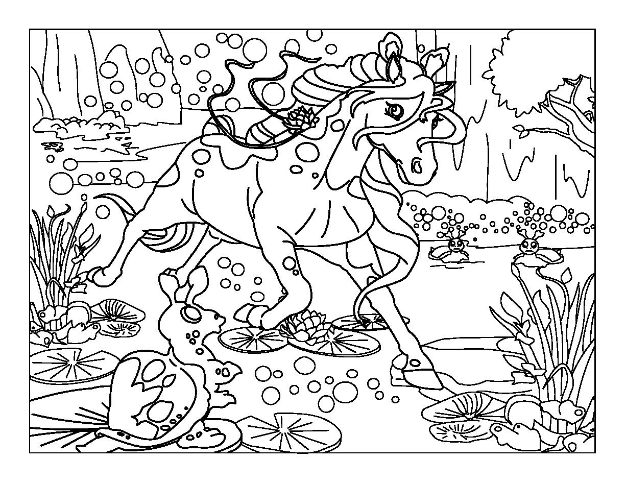 Coloring page: Unicorn (Characters) #19626 - Free Printable Coloring Pages