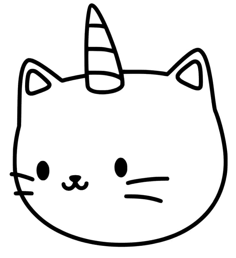 Free printable Unicorn Cat coloring page #199338 from Characters collection