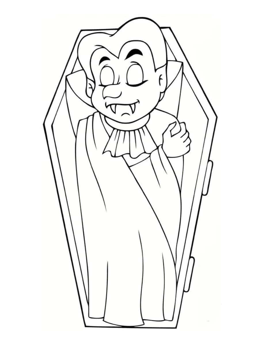 Free printable Vampire coloring page #196121 from Characters collection