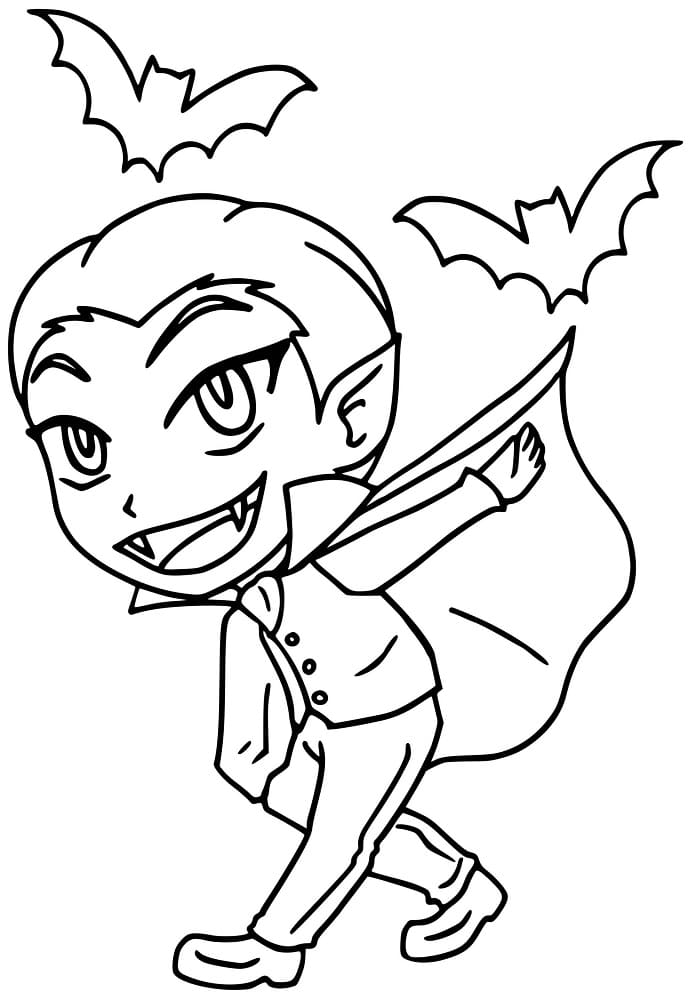 Free printable Vampire coloring page #196127 from Characters collection Free printable Vampire coloring page #196127 from Characters collection