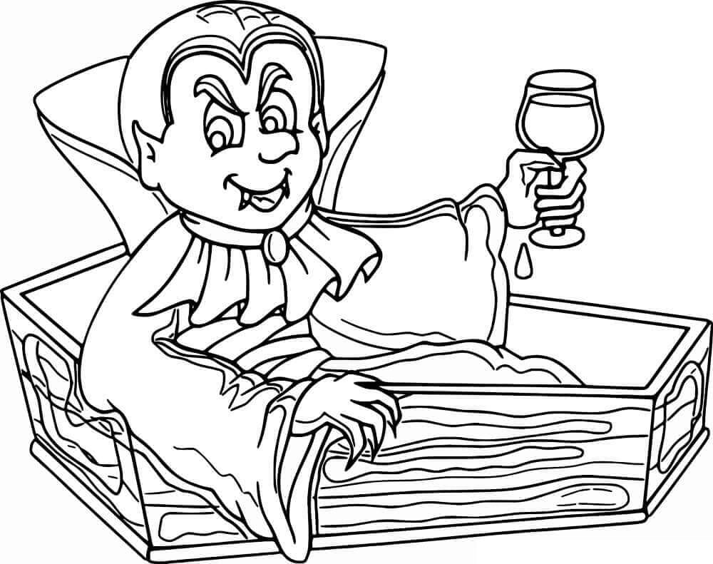 Free printable Vampire coloring page #196133 from Characters collection