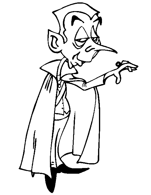 Coloring page: Vampire (Characters) #85908 - Printable coloring pages