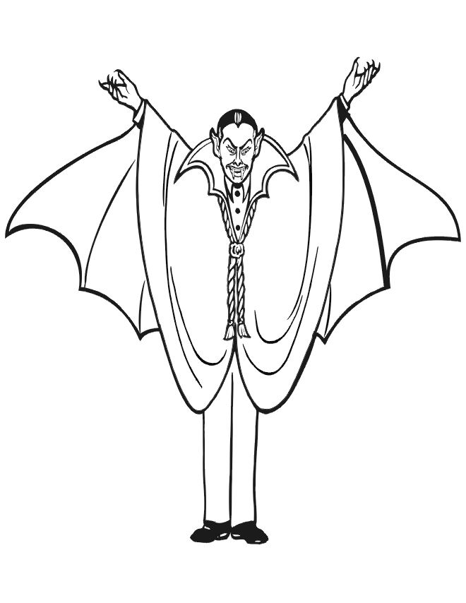 Coloring page: Vampire (Characters) #85915 - Free Printable Coloring Pages