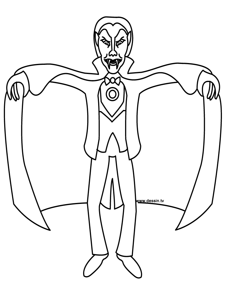 Coloring page: Vampire (Characters) #85918 - Free Printable Coloring Pages