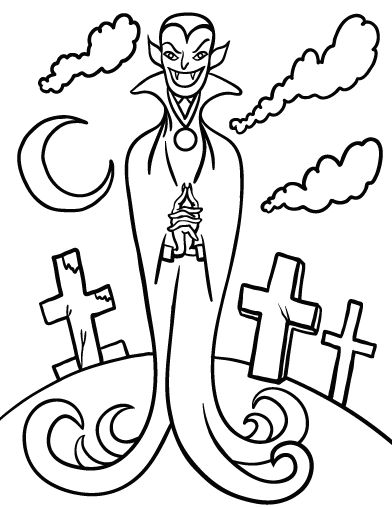 Coloring page: Vampire (Characters) #85937 - Free Printable Coloring Pages