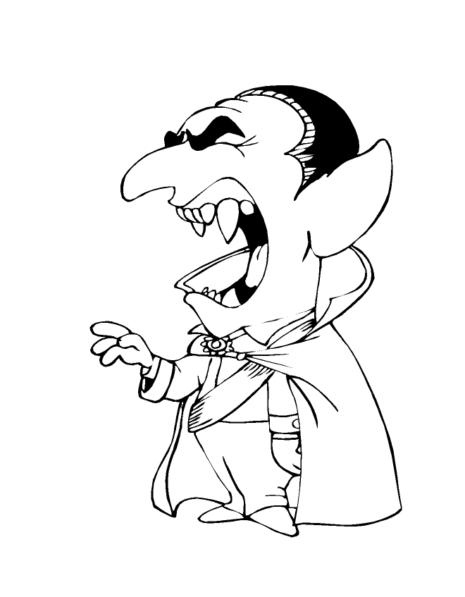 Coloring page: Vampire (Characters) #85969 - Free Printable Coloring Pages