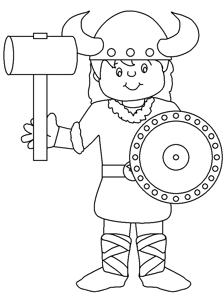 Coloring page: Viking (Characters) #149348 - Free Printable Coloring Pages