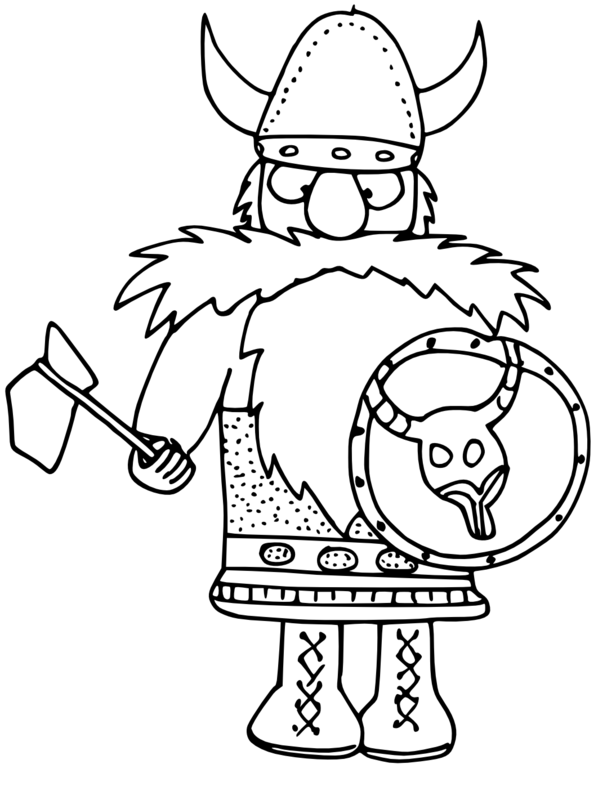 Coloring page: Viking (Characters) #149352 - Free Printable Coloring Pages