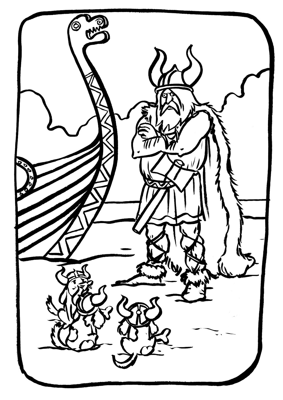 Coloring page: Viking (Characters) #149354 - Free Printable Coloring Pages