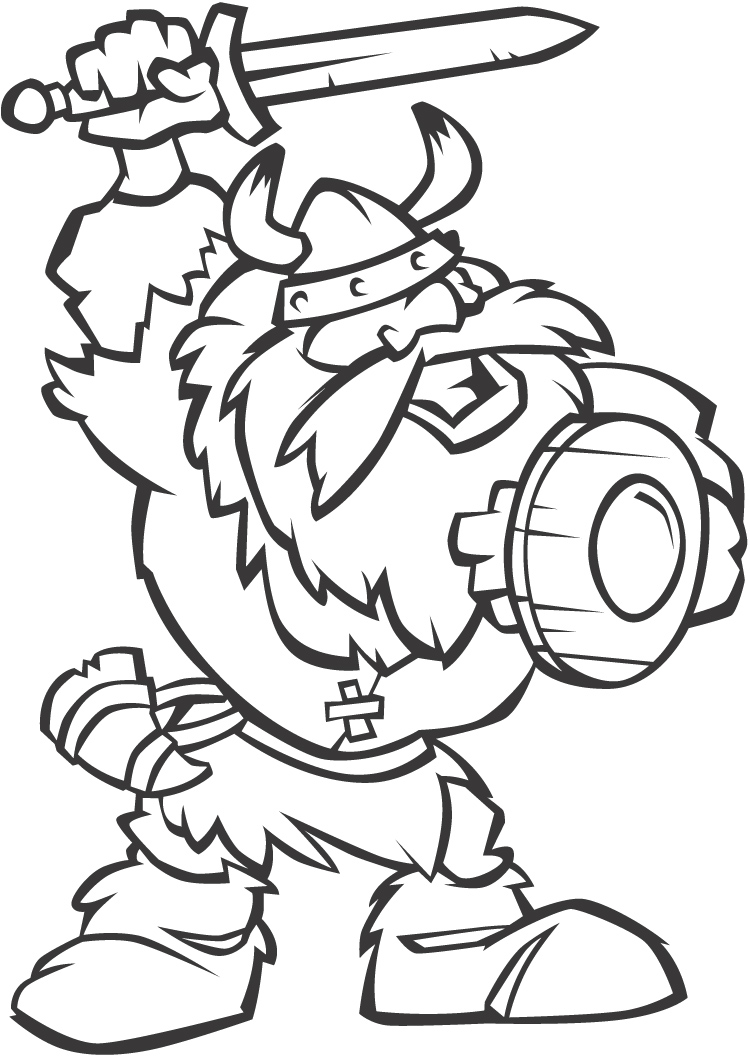 Coloring page: Viking (Characters) #149355 - Free Printable Coloring Pages